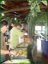 Typical meal in Ariau